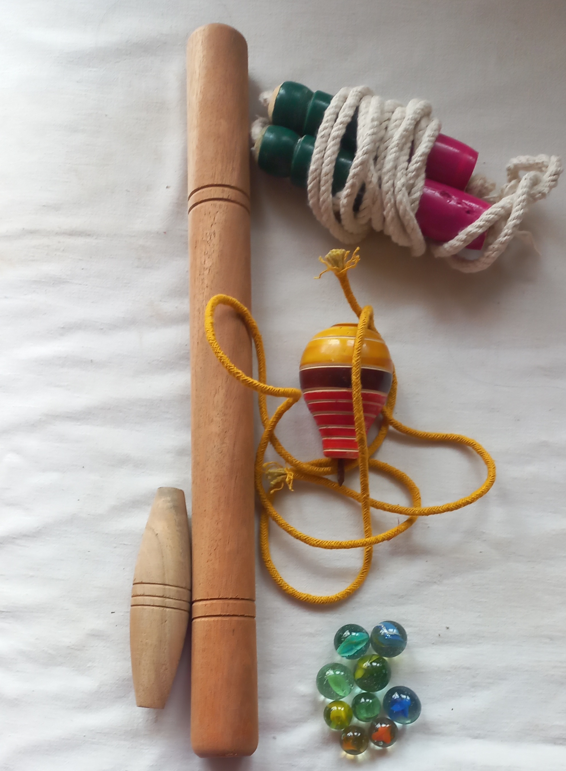 Tennikoit Ring, Gilli Thandu, Spinning Top, Goli, Skipping